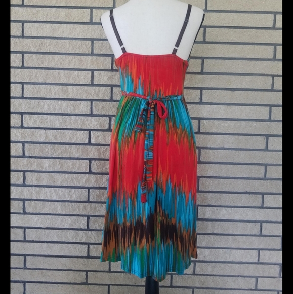 Multi Color Dress by Allison Brittney Size Medium - Picture 6 of 13